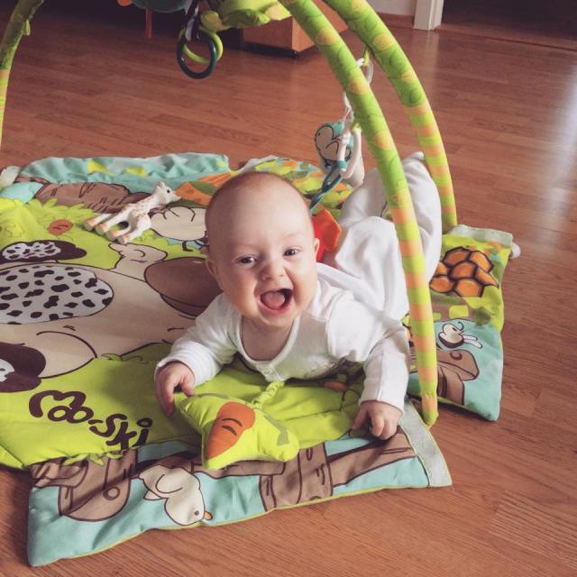 Jens oma tegelustekil pärast esmakordset iseseisvat keeramist